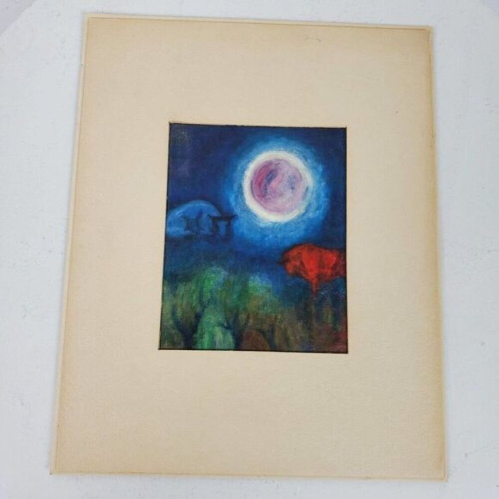 Vintage Philip Vetter Bulls Limited Print 10x8 Inch by Harvey Hutter